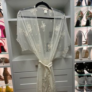 BHLDN Bridal getting ready gown
